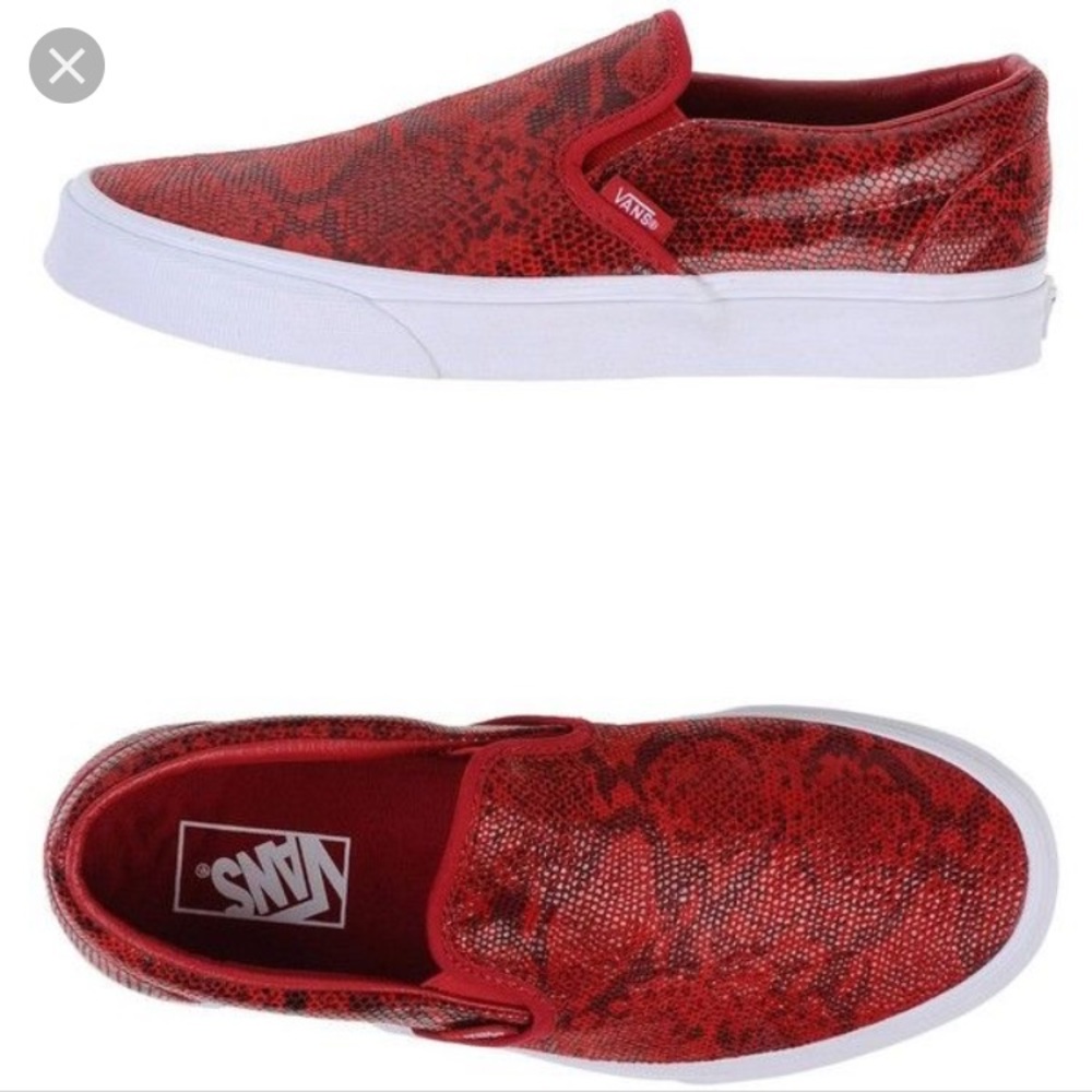 Snakeskin print Vans 🐍